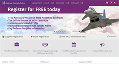 Desktop Screenshot of contracts.mod.uk